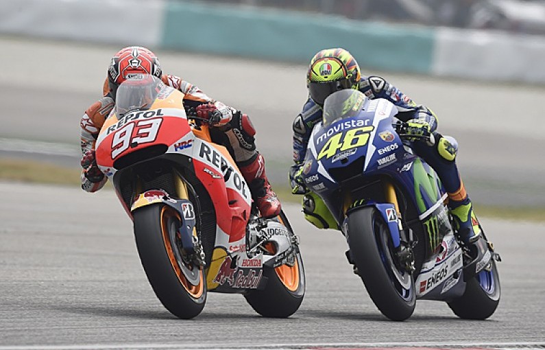Rossi beats Marquez, Lorenzo taken out